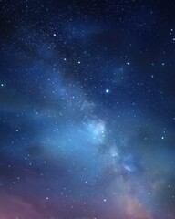 Fototapeta premium Night sky scene, Milky Way, background image for website or astronomical designs