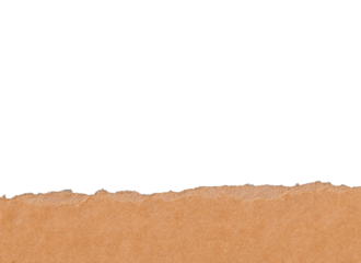 Torn craft paper texture frame