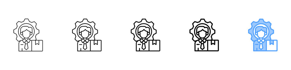 Specialist Product Icon Different Style Outline Collection Set 