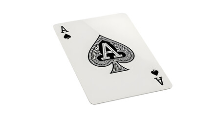 Ace of Spades Playing Card Illustration