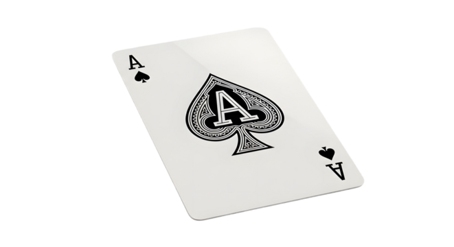 Ace of Spades Playing Card Illustration - Powered by Adobe