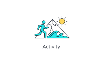 Outdoor Activity Icon with Running Figure