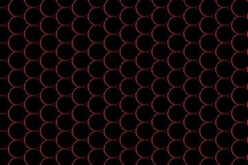 Abstract dark background with deep red glowing mesh hexagon pattern, futuristic geometric texture, digital modern wallpaper for technology and creative projects