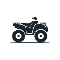Robust ATV Adventure An Icon of Off-Road Exploration and Rugged Design in Minimalist Style