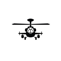 Black Silhouette Helicopter Design An Iconic Aerial Transport Illustration for Projects
