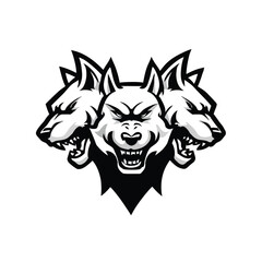 Viking Warrior Head with Horns and Futuristic Goggles Graphic