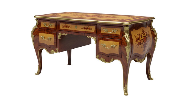 Ornate antique writing desk