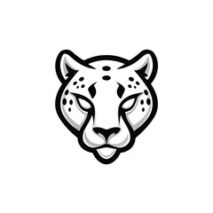 Cheetah Head Logo - Powerful Wild Animal Graphic Design