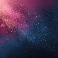 Obraz premium Abstract cosmic dust explosion in vibrant pink and blue hues