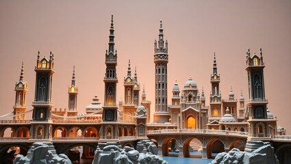 Fototapeta premium a magnificent miniature fantasy city