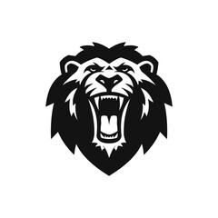 Roaring Lion Head A Powerful Vector Illustration