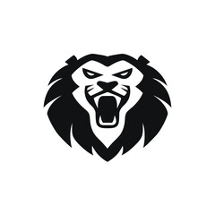 Fierce Lion Head Illustration - Symbol of Strength and Courage