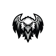 Majestic Eagle Mascot Emblematic Icon with Fierce and Bold Graphic Representation