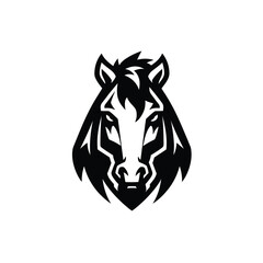 Bold Horse Head Logo Design Striking Equestrian Symbol