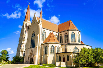 Obraz premium Gorgeous Building of Cathedral of Saint Helena on a Summer Day