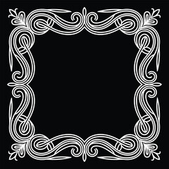 black and white frame