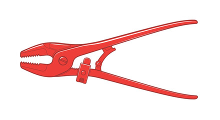 Adjustable jaw pliers illustration, an essential tool for gripping and turning different shaped