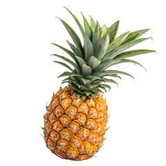 Fototapeta premium A whole pineapple isolated on a transparent background
