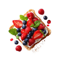 Fruit-topped toast