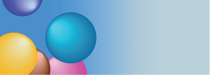 Shiny 3D Glass Ball Vector Illustration – Glossy Blue Sphere Bubble with Light Reflection, Crystal Globe Orb, Round Pearl Button Decoration Design, Colorful Water Drop Magic Art, Modern Glossy Circle 