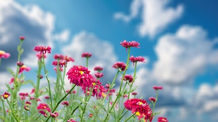 Fresh aroma flowers blooming in green garden