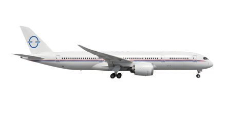 Private Jet Airplane Isolated Illustration