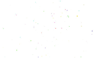 Muticolor Confetti  PNG Transparent Background. Christmas holiday Confeti Failling White Background. 3d Rendering  Flying Transparent Confeti. Colorful bright confetti explosion Overley.