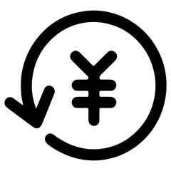 Fototapeta premium return black icon