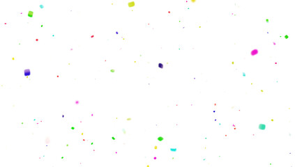 Multicolor confetti abstract background, Realistic Confetti on transparent PNG Festive decorative tinsel element for design. Colorful confetti explosion isolated on transparent background. 3D Confeti