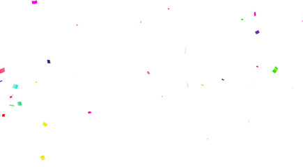 Multicolor confetti abstract background, Realistic Confetti on transparent PNG Festive decorative tinsel element for design. Colorful confetti explosion isolated on transparent background. 3D Confeti