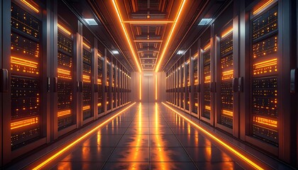 Futuristic server room