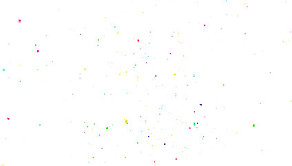 Multicolor confetti abstract background, Realistic Confetti on transparent PNG Festive decorative tinsel element for design. Colorful confetti explosion isolated on transparent background. 3D Confeti