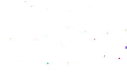 Multicolor confetti abstract background, Realistic Confetti on transparent PNG Festive decorative tinsel element for design. Colorful confetti explosion isolated on transparent background. 3D Confeti