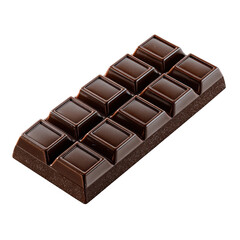 Obraz premium Dark chocolate bar, glossy, rectangular