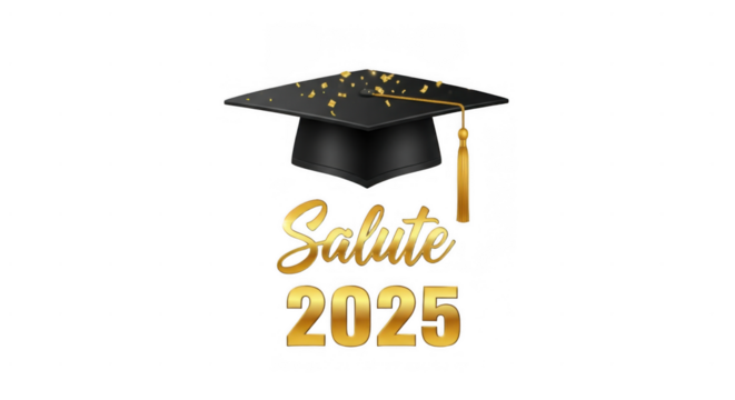Golden salute for graduating class of 2025, academic achievement display