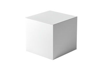 Naklejka premium 3D Rendered White Cube