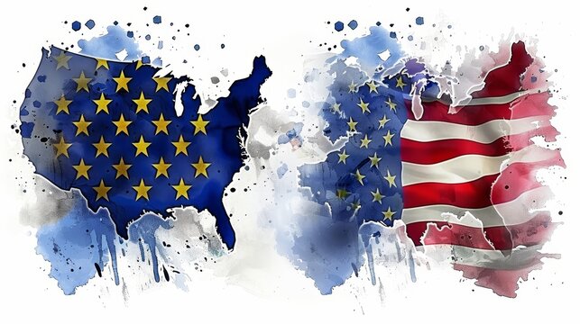 Trade war between the usa and europe  impacts on global economy and future relations