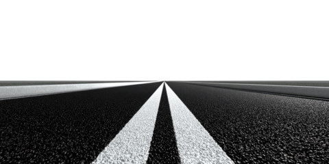 Empty asphalt road stretching into the distance