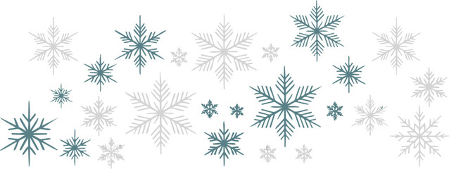 Elegant winter snowflakes pattern evokes crisp frosty air and festive holiday magic creating seasonal cheer