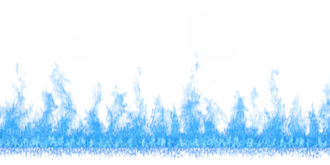Seamless Fire Flames Border PNG – Realistic Horizontal Flame Line