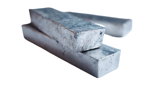 Close-up of rectangular metal bars