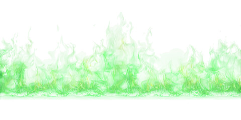 Fototapeta premium Seamless Fire Flames Border PNG – Realistic Horizontal Flame Line