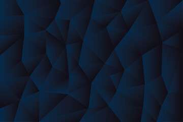 Abstract dark navy blue geometric triangle 3d  background vector illustration | Abstract geometric background | Gradient modern vector for your design