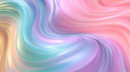 Abstract swirling pastel liquid shapes