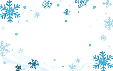 Winter snowflakes background