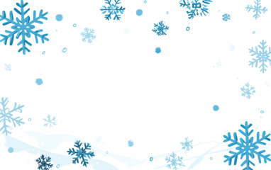 Winter snowflakes background