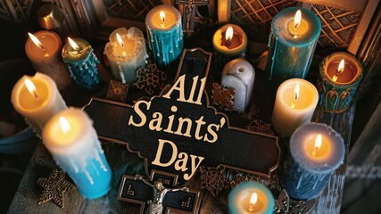 Saints' reverence: All Saints' Day, sacred commemoration, holy tribute, divine recognition, saintly honor, prayerful reflection, spiritual observance, ritual practice, revered individuals, 