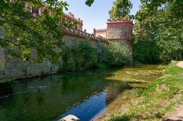View of the "Golden Sewer" flowing around Třeboň