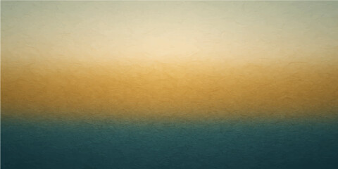 An old paper texture background reflects a serene blue sky and calm sea at sunset