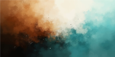 Abstract, dark grunge sky with clouds, sun, and fog textures